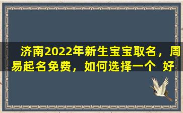 济南2022年新生宝宝取名，周易起名免费，如何选择一个  好名字